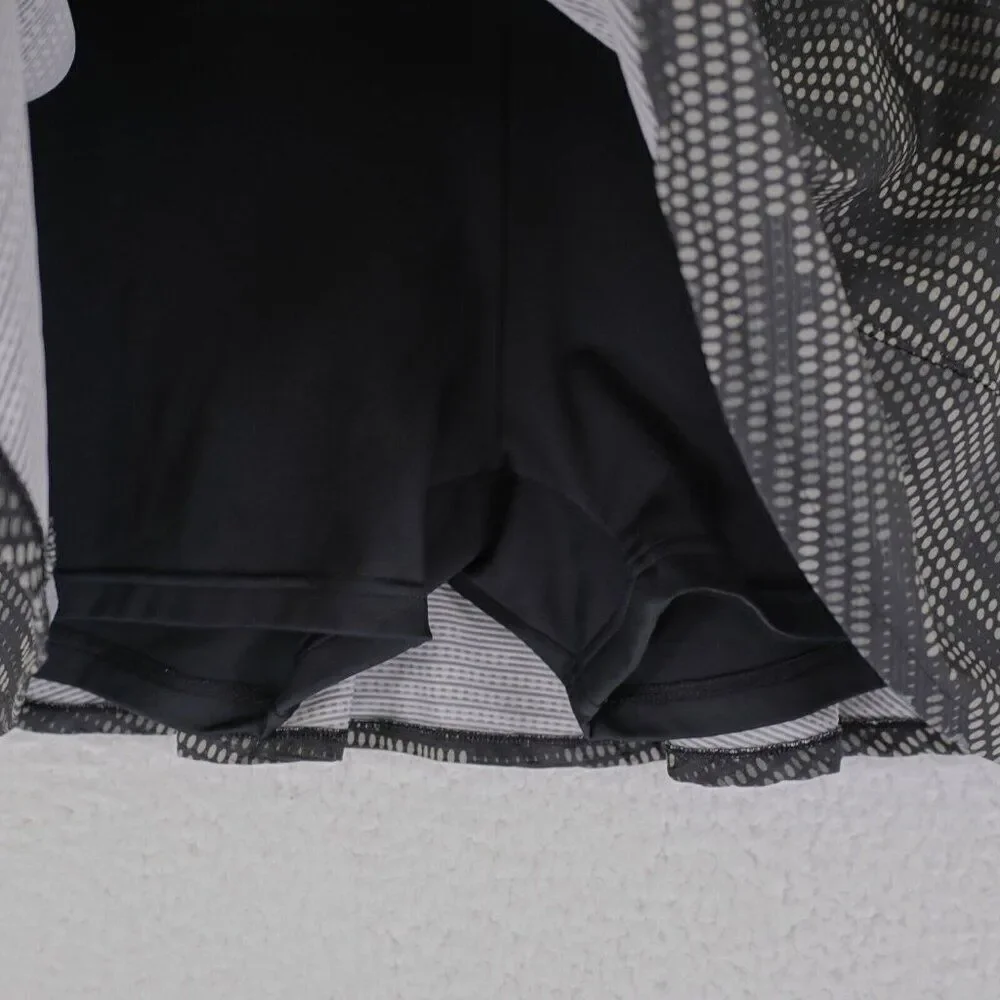 Adidas Primeblue Black Gray‎ Gradient Large Skort Skirt